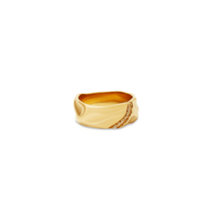 Diamond Accent Milgrain Band